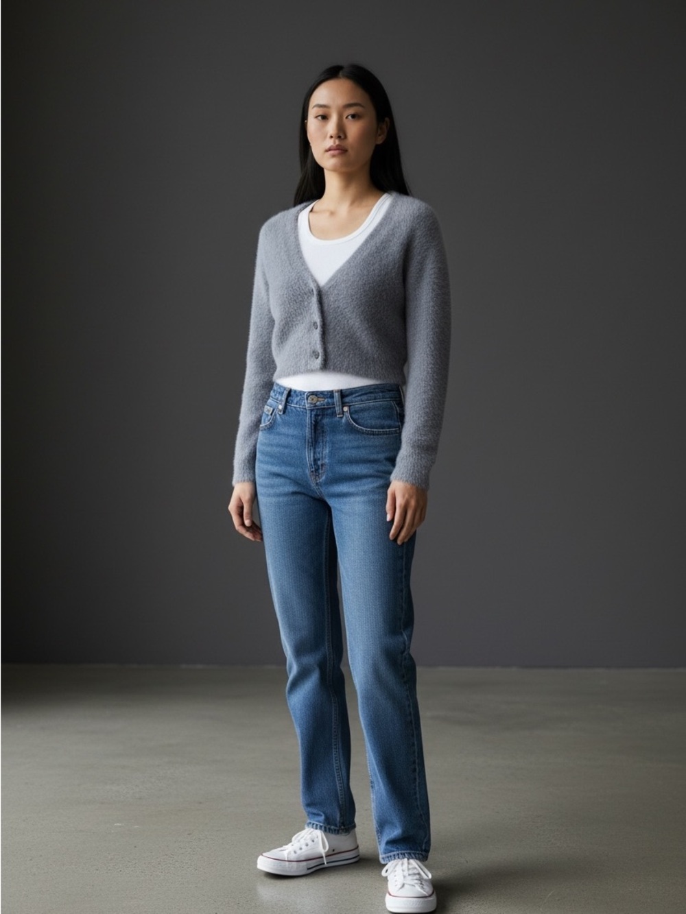 Sunday Best Kitten Soft Cropped Lavender Sweater